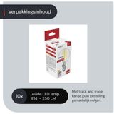 Avide E14 LED Filament Lamp - Extra Warm Wit - Mini Globe P45 - 2W - 10 stuks