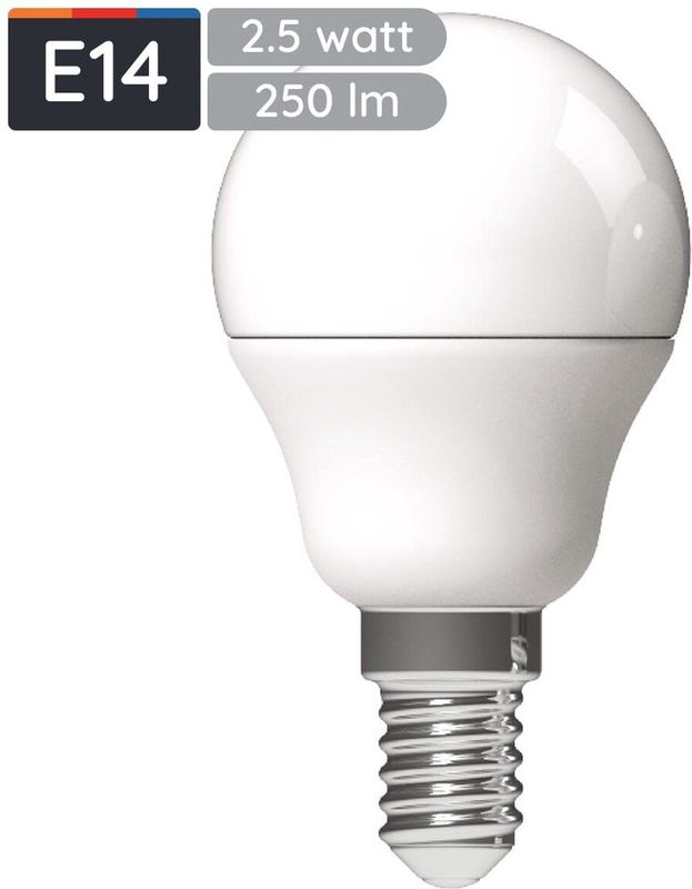 Avide - E14 LED Lamp - Warm Wit - Mini Globe P45 - 2.5W - 250lm - Vervangt 25W Gloeilamp