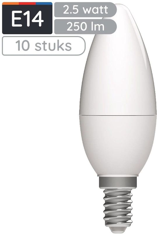 Avide E14 LED Lamp - Warm Wit - LED Kaarslamp B35 - 2.5W - 250lm - 10 stuks