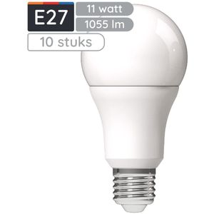 Avide E27 LED Lamp - Neutraal Wit - 11W - 1055lm - Dimbaar - LED Globe A60 - 10 stuks