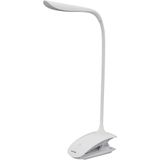 Avide LED Bureaulamp met Klem Dimbaar 1.5W - Moderne Leeslamp - Oplaadbaar - 120 lumen - Wit