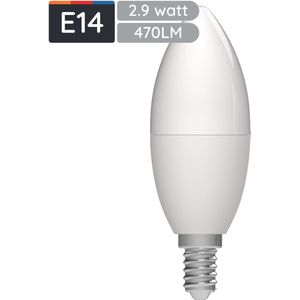 Avide E14 LED Lamp 2.9W - Kaarslamp B35 - Zuinig + Hoge Lichtopbrengst 470lm - Warm Wit Licht - Vervangt 40W