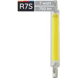 Avide R7S LED Staaflamp - Wit - 118mm - 7W - 4000K - 700lm - Vervangt 54W Halogeenlamp
