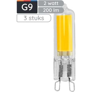 Avide G9 LED Insteeklamp - Warm Wit Licht - 2W - 3000K - 200lm - 3 Stuks