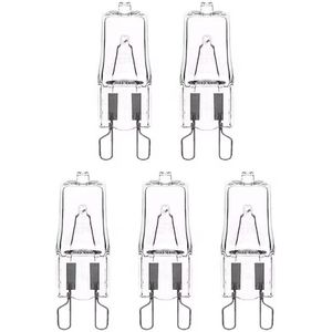 Avide G9 Halogeen 28W 220-240V Dimbaar - 3000K - 350lm - Halogeen Lampjes Insteek - Warm wit licht - 5 stuks