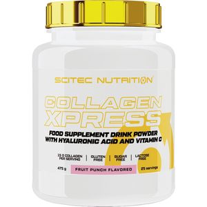 Scitec Nutrition - Collagen Xpress - Collageen Poeder - Fruit Punch - 475 gram - Met Hyaluronzuur en Vitamine C