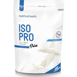 Nutriversum | IsoPro | Whey protein Isolate | Unflavored | 1kg 40 servings | Instant | Eiwit shake | Proteïne shake | Eiwitten | Whey Proteïne | Supplement | Isolaat | Nutriworld
