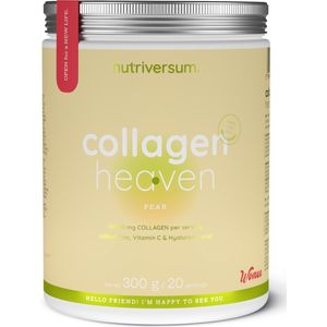 Nutriversum | Rund collageen heaven | Pear | 300gr 20 servings | 10000mg collageen per serving | Hyaluronzuur | Vrouwen | Supplement | Nutriworld