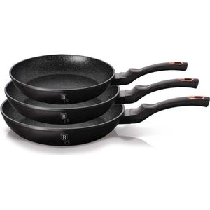 Berlinger Haus - BH-6158 - Pannenset - 3 delig - Black-Rose Collection