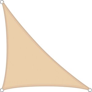 Garden of Eden - Schaduwdoek Driehoek - 3x3x3m - Stevig Doek 160g/m² - Beige - UV bestendig - Zonnescherm Tuin