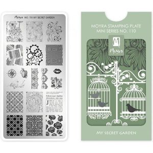 Moyra Mini Stamping Plate 110 My Secret Garden
