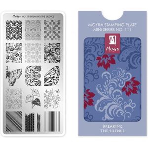Moyra Mini Stamping Plate 111 Breaking The Silence