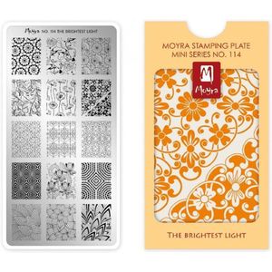 Moyra Mini Stamping Plate 114 The Brightest Light