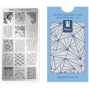 Moyra Mini Stamping Plate 116 Burning The Ice
