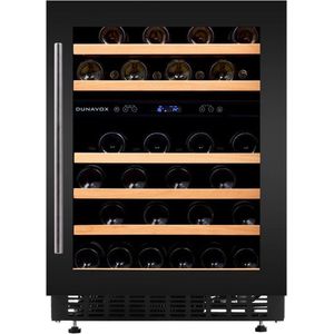 Dunavox DAUF-46.145DB wijnkoelkast onderbouwkoelkast, nis hoogte 82 cm., zuinig energieklasse G | .