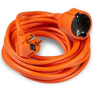 Modee Lighting - Verlengsnoer buiten - 5 meter - H05VV-F3G1,5 geaard - Oranje