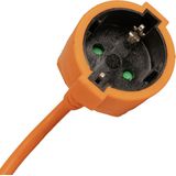 Technik - Verlengsnoer - 20 Meter - Geaard - Oranje - H05VV-F