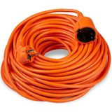 Technik Verlengsnoer 30 meter - H05VV-F - 3x1.5mm² - Geaard - Oranje