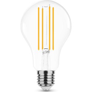Modee Lighting - LED Filament Lamp Dimbaar - E27 A70 15W - Vervangt 125W - 2700K Warm Wit Licht