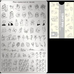 Moyra Stamping Plate 102 FINE LINES