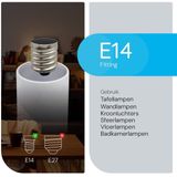 Modee - E14 LED Lamp - Warm Wit - LED Filament Amber Kaarslamp B35 - Vervangt 33W Halogeen