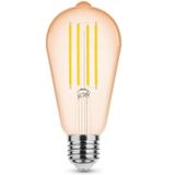 Modee Lighting - OP=OP LED Filament lamp E27 - ST64 - 4W vervangt 33W - 1800K zeer warm wit licht - Tall