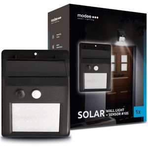 Modee Lighting - LED Wandlamp Solar met sensor - IP44 100lm 6000K daglicht wit licht