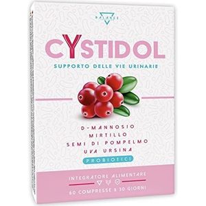 CYSTIDOLÂ® - 60 tabletten | D-mannose | cystitis supplementen met cranberry, probiotica, grapefruitzaden, cranberry voor candida en urineweginfecties | 100% natuurlijk