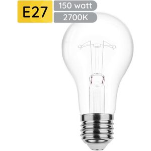 Technik E27 Wolfraam-Gloeilamp Dimbaar 150W - 2700K - Warm Wit - Gloeilamp Globe A70