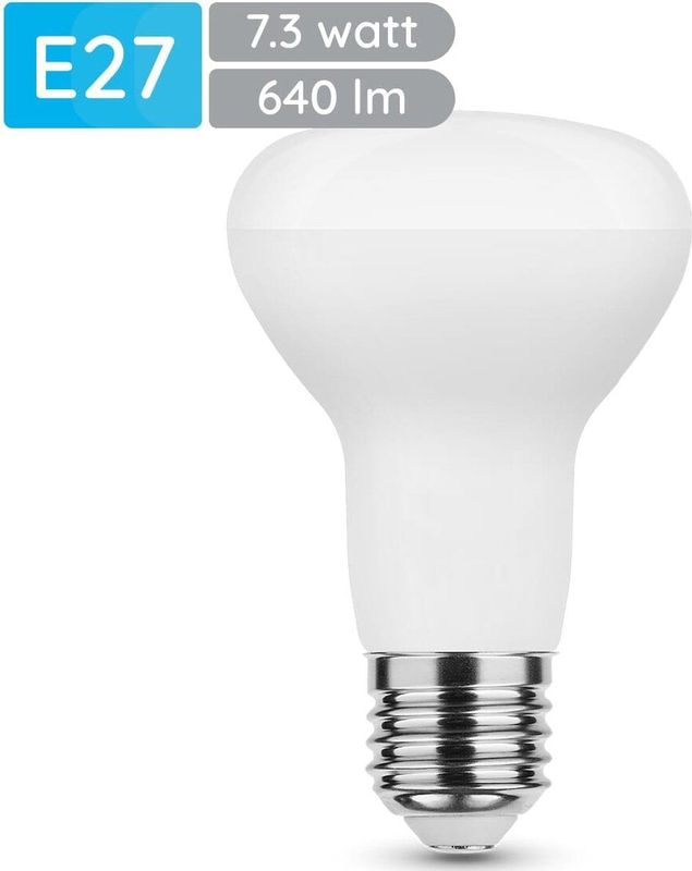 Modee - E27 LED Lamp - Warm Wit - 7.3W - LED Spot R63 - Vervangt 50W Halogeen Gloeilamp
