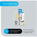 Modee E14 LED Lamp Dimbaar 7W - Warm Wit - LED Filament Kaarslamp B35 - 10 stuks