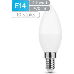 Modee E14 LED Lamp 4.9W - 470lm - 2700K - Warm Wit - LED Kaarslamp B35 - Vervangt 40W Halogeen Gloeilamp - 10 stuks