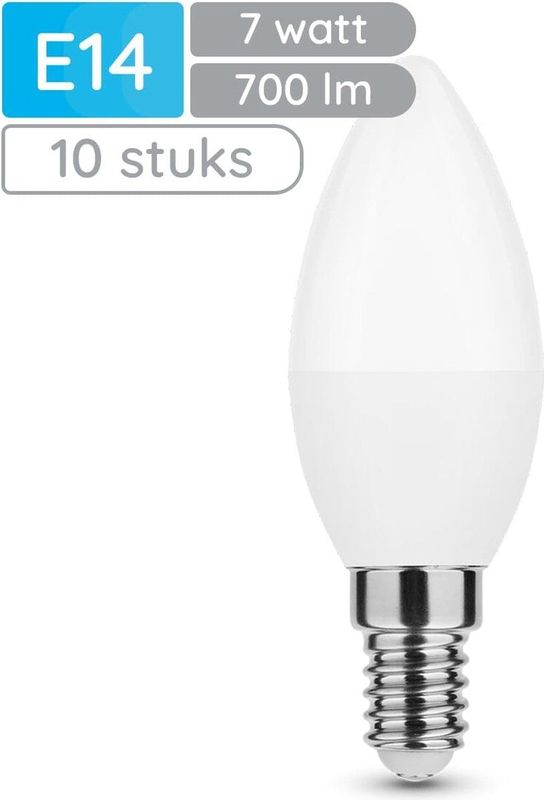 Modee - E14 LED Lamp - Neutraal Wit - 7W - 700lm - LED Kaarslamp B35 - Vervangt 54W Halogeen Gloeilamp - 10 stuks