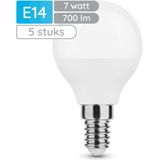Modee E14 LED Lamp - Warm Wit - 7W - 700lm - LED Globe Mini P45 - Vervangt 54W Halogeen Gloeilamp - 5 stuks