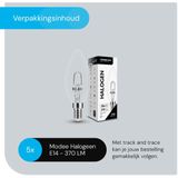 Modee E14 Halogeen Lamp Dimbaar 28W ECO - 370lm - 2700K - Warm Wit - ECO Halogeen Kaarslamp - 5 stuks