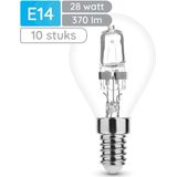 Modee E14 Halogeen Lamp Dimbaar 28W ECO - 370lm - 2700K - Warm Wit - ECO Halogeen Globe Mini P45 - 10 stuks