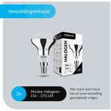 Modee E14 Halogeen Lamp Dimbaar 28W ECO - 370lm - 2700K - Warm Wit - ECO Halogeen Reflectorlamp R50 - 3 stuks