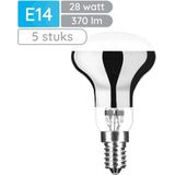 Modee E14 Halogeen Lamp Dimbaar 28W ECO - 370lm - 2700K - Warm Wit - ECO Halogeen Reflectorlamp R50 - 5 stuks