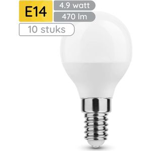 Technik E14 LED Lamp - Daglicht Wit - LED Globe Mini P45 - 4.9W - Vervangt 40W Halogeen Gloeilamp - 10 stuks