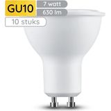 Technik GU10 LED Lamp 7W - 630lm - 2700K - Warm Wit - LED Spot - Vervangt 45W Halogeen Gloeilamp - 10 stuk