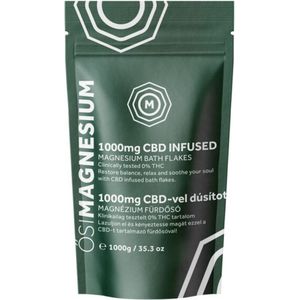CBD Infused Magnesium Bath flakes/ Magnesium Badzout verrijkt met CBD