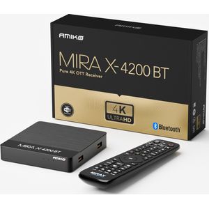 Amiko - MiraX HiS-4200 - Mediastreamer - 4K Ultra HD - Bluetooth - Linux