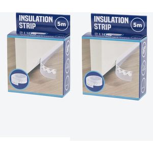 2 Packs Siliconen tochtstrip -2x 5 meter-Insulation strip-