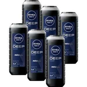 NIVEA MEN Deep Clean Douchegel - 3-in-1 Shower Gel - 500 ml