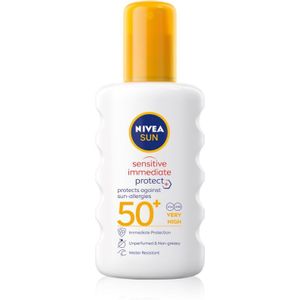 Nivea Sun Protect & Sensitive beschermende bruiningsspray SPF 50+ 200 ml