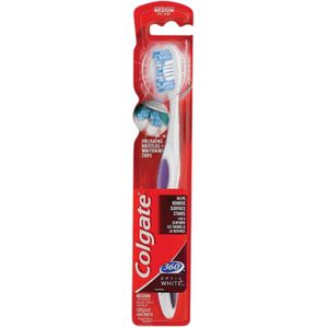 Colgate - 360 Optic White - Tandenborstel - Wit - 1 Stuk