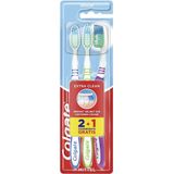 Colgate - Extra Clean - Tandenborstel - Medium - Zachte Rubber Tongreiniger