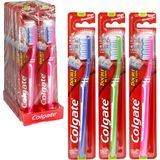 Colgate Double Action Medium Tandenborstel - Voordeelverpakking 12 Stuks