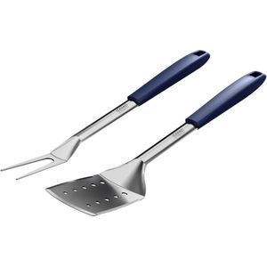 Cadac barbecue set 2-delig blauw / zilver 56 x 16 x 46 cm