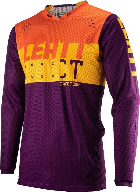 Leatt - Moto 4.5 Lite - Motocross Jersey - Indigo/Orange/Purple - MoistureCool Stretch Mesh